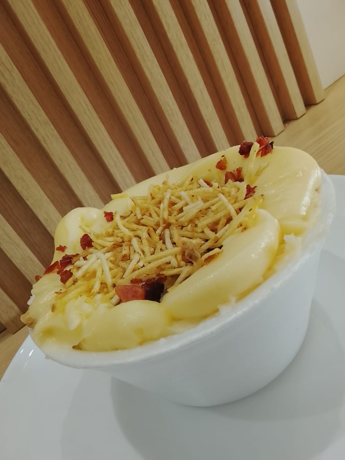 Batata Recheada de Presunto com Mussarela