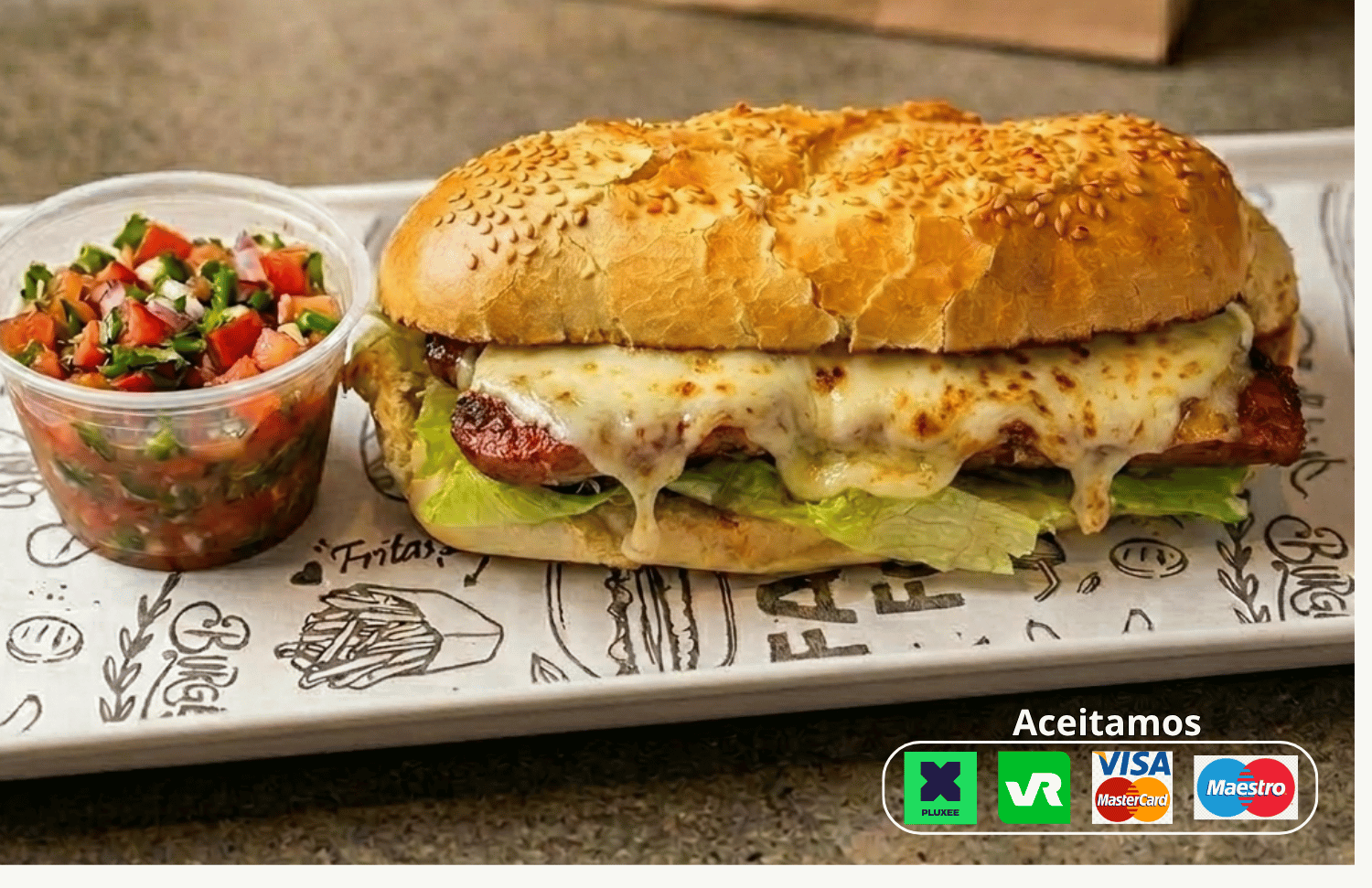 Criolla de Pernil com Queijo de 17 cm