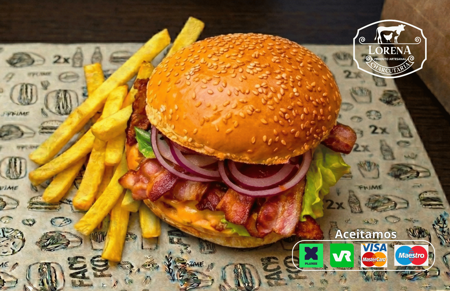 Clássico Bacon com batata frita