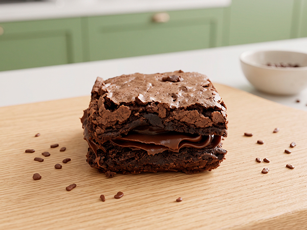 Brownie com Recheio de Chocolate 50% Cacau 100g