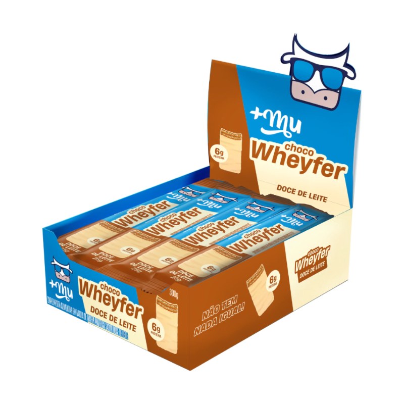 CHOCO WHEYFER DOCE DE LEITE 25G CAIXA C/12 - +MU