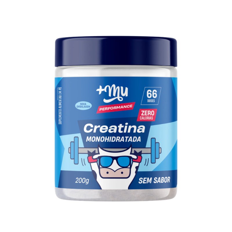 CREATINA MONOHIDRATADA SEM SABOR 200G - +MU