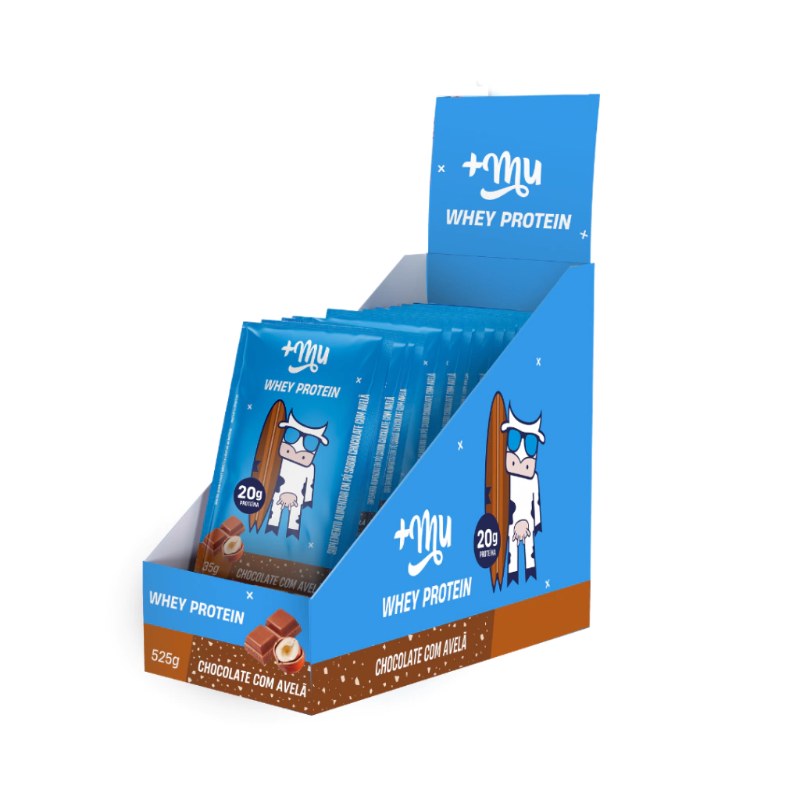 SACHÊ WHEY PROTEIN CHOCOLATE COM AVELÃ 35G - +MU