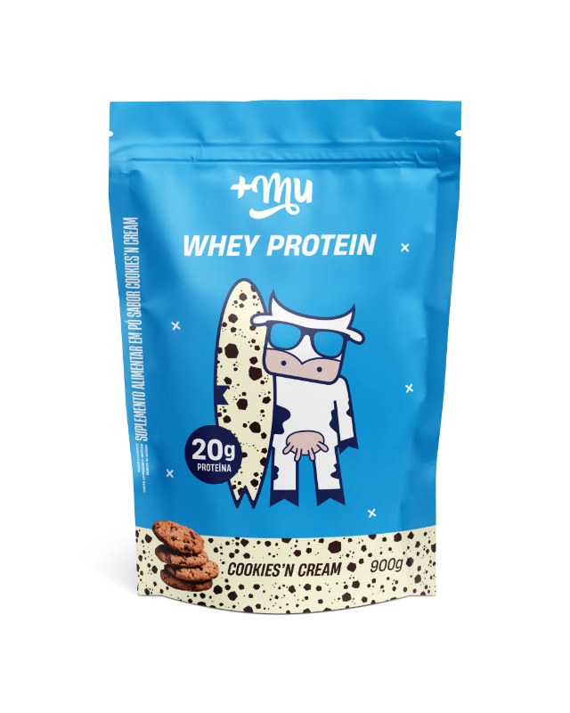 WHEY PROTEIN COOKIES N' CREAM 900G - +MU