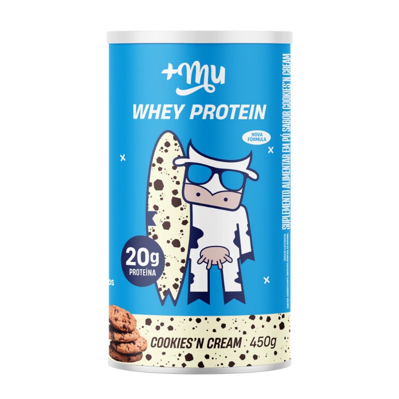 WHEY PROTEIN COOKIES N' CREAM 450G - +MU
