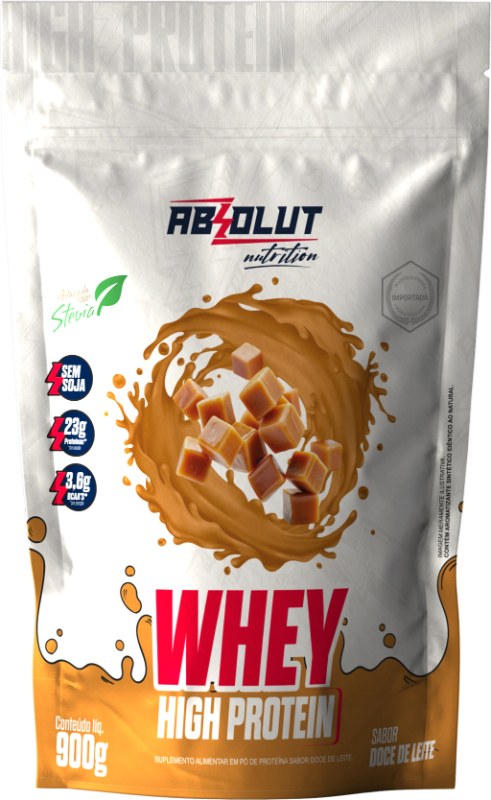 LUT WHEY HIGH PROTEIN REFIL BAUNILHA 900G - ABSOLUT