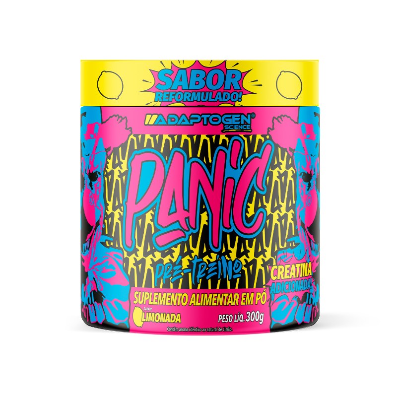 PANIC PRÉ-WORKOUT LIMONADA 300G - ADAPTOGEN