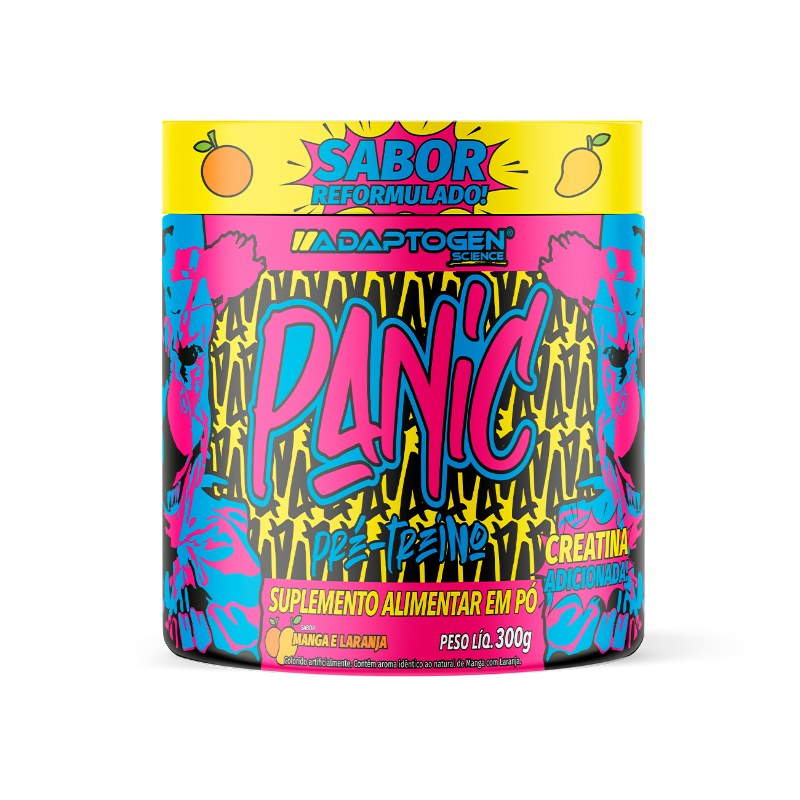 PANIC PRÉ-WORKOUT MANGA E LARANJA 300G - ADAPTOGEN