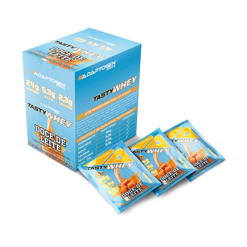 SACHÊ TASTY WHEY DOCE DE LEITE 34G - ADAPTOGEN