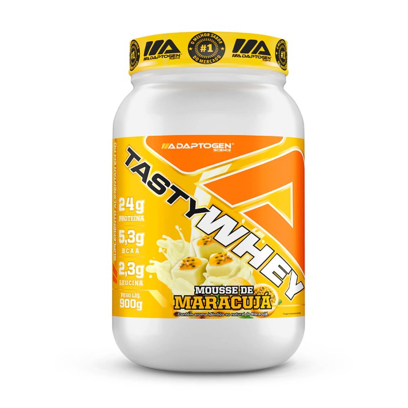 TASTY WHEY MARACUJÁ 900G - ADAPTOGEN