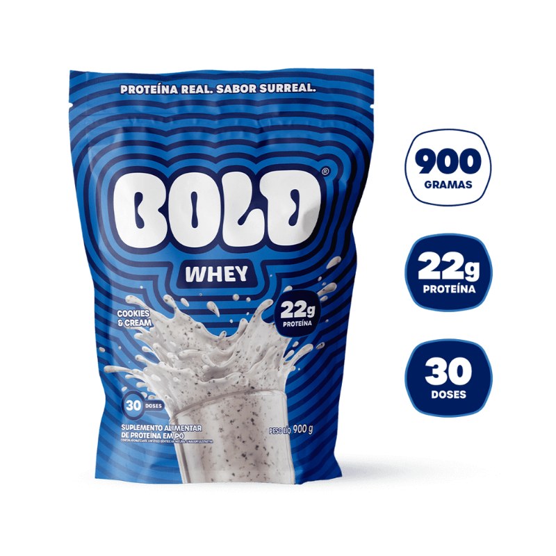 BOLD WHEY COOKIES & CREAM 900G - BOLD