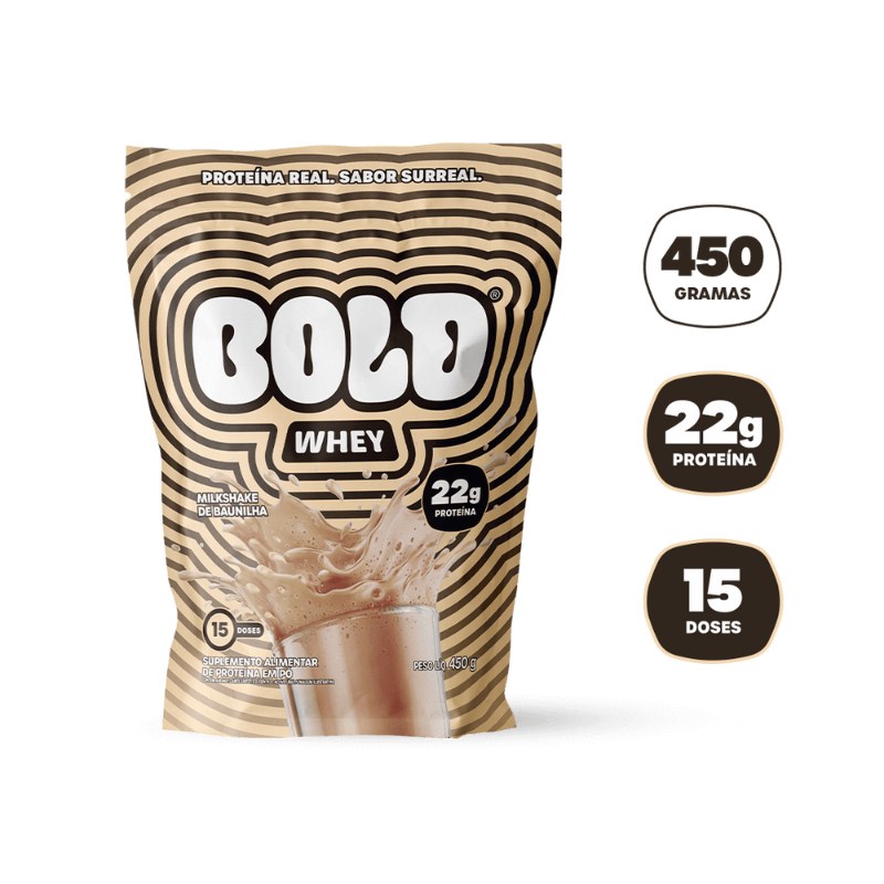 BOLD WHEY MILKSHAKE DE BAUNILHA 450G - BOLD