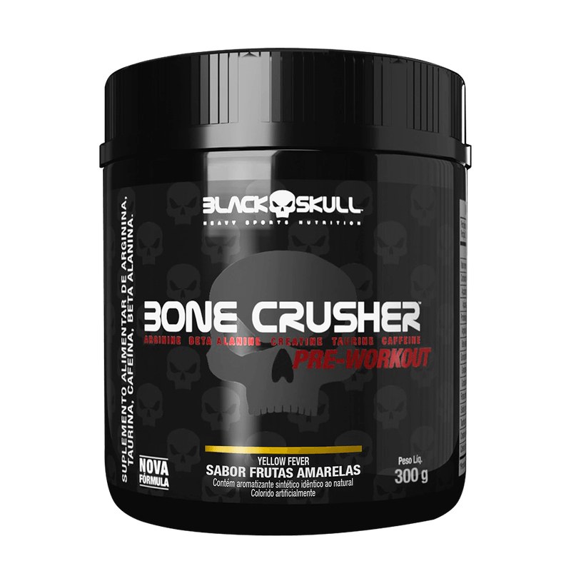 BONE CRUSHER PRÉ-TREINO FRUTAS AMARELAS 300G - BLACK SKULL