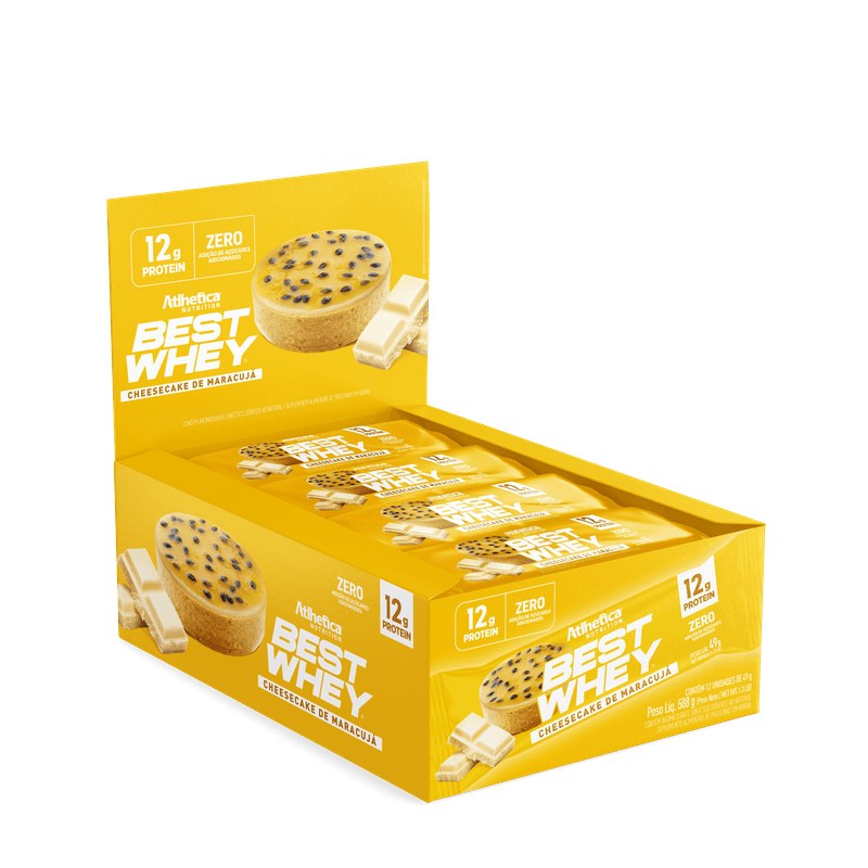 BEST WHEY BAR CHEESECAKE DE MARACUJÁ - ATLHETICA