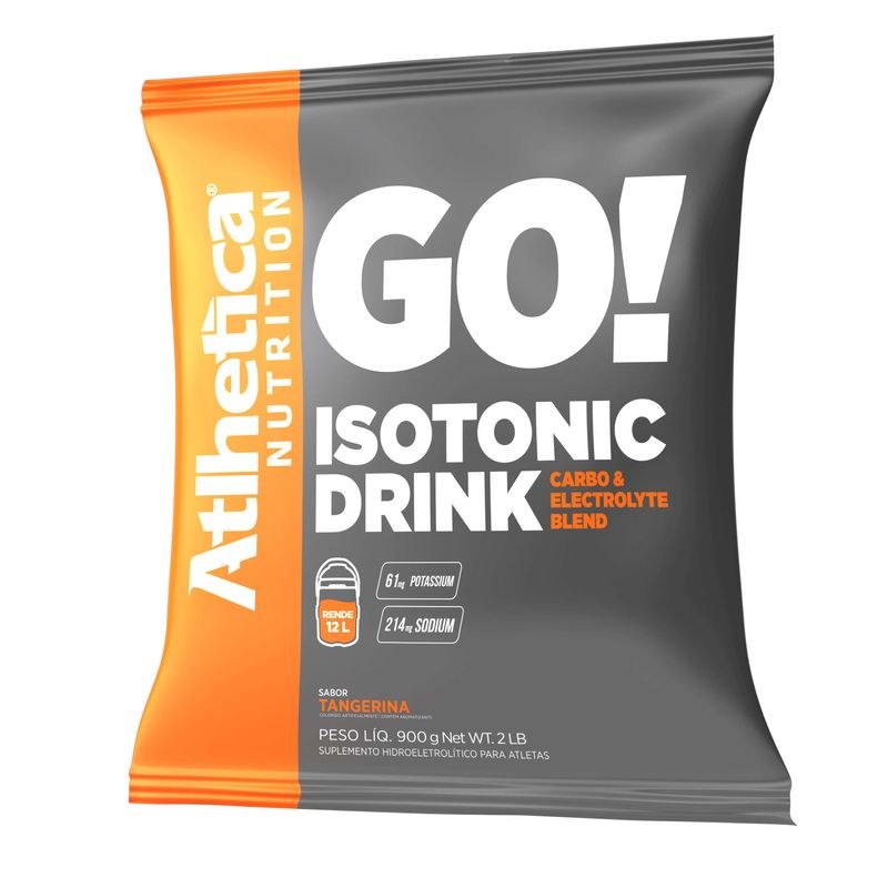 GO ISOTONIC DRINK TANGERINA 900G - ATLHETICA