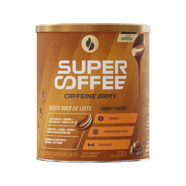 SUPERCOFFEE DOCE DE LEITE 220G - CAFFEINE ARMY