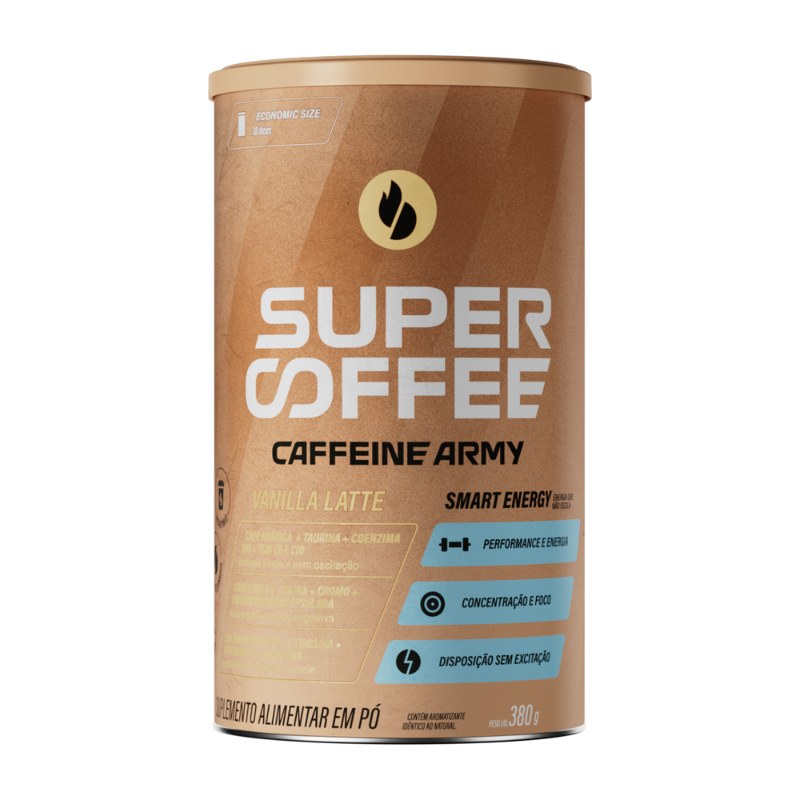 SUPERCOFFEE VANILLA LATTE 380G - CAFFEINE ARMY