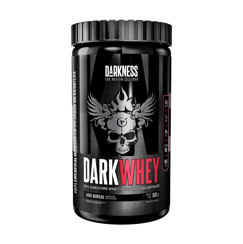 DARK WHEY CHOCOLATE MALTADO POTE 900G - DARKNESS