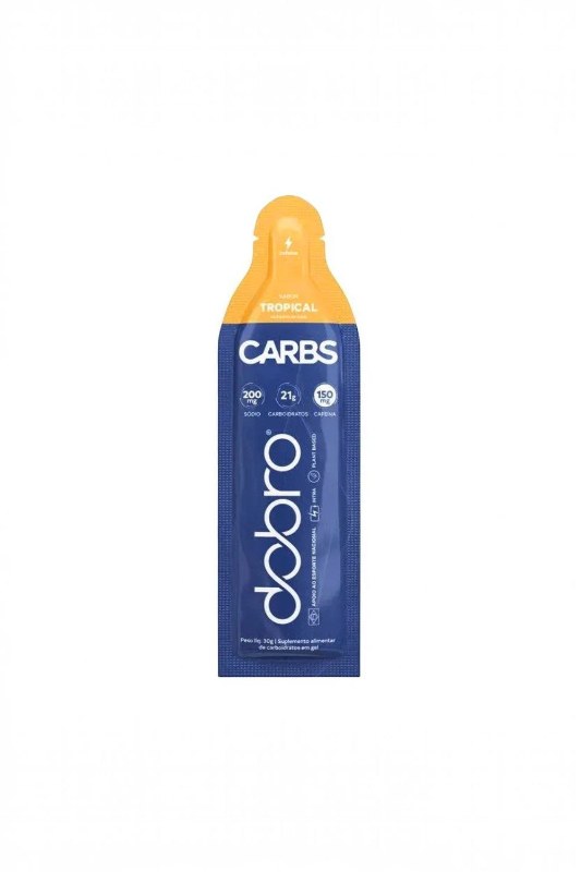 CARBS GEL TROPICAL COM CAFEÍNA 30G - DOBRO