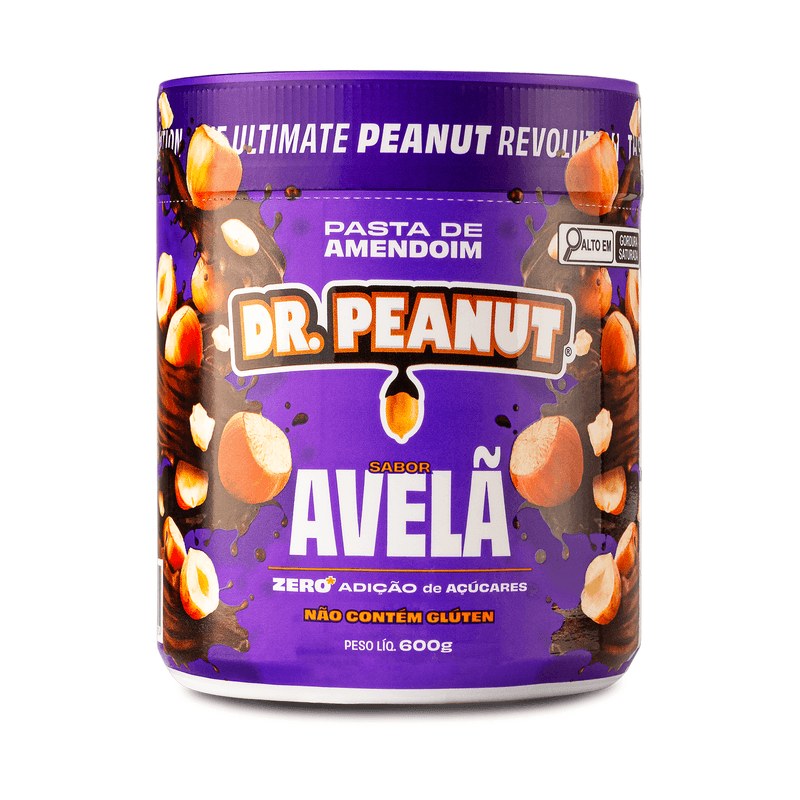 PASTA DE AMENDOIM AVELÃ 600G - DR. PEANUT