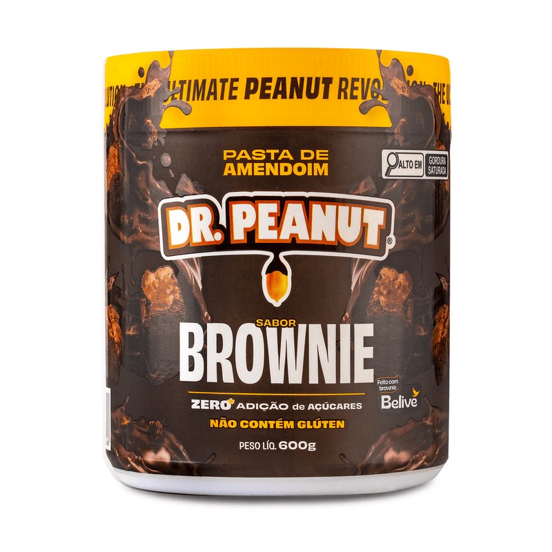 PASTA DE AMENDOIM BROWNIE 600G - DR. PEANUT