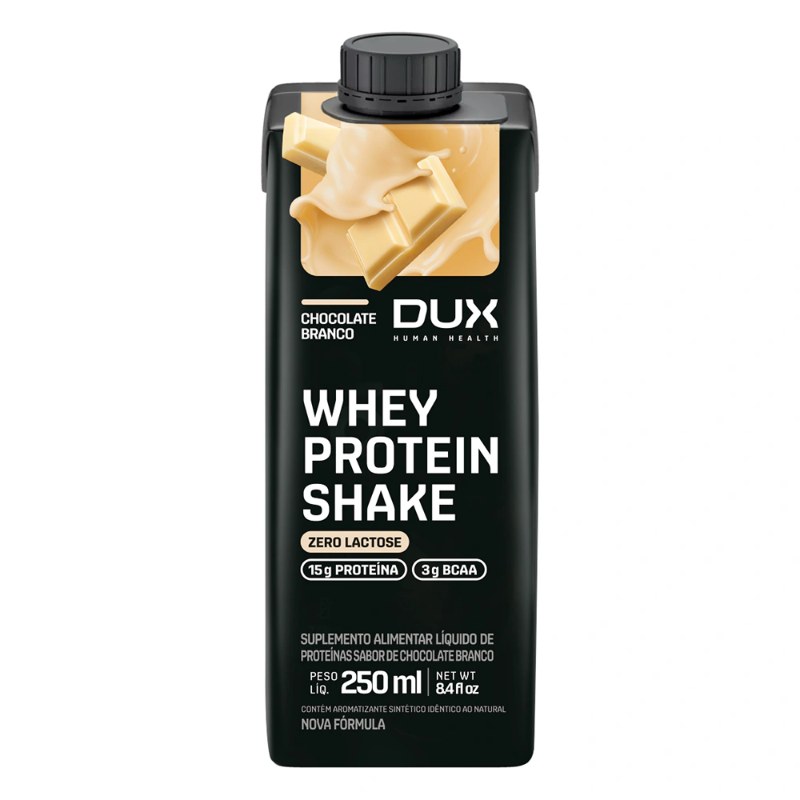 WHEY PROTEIN SHAKE CHOCOLATE BRANCO 250ML - DUX