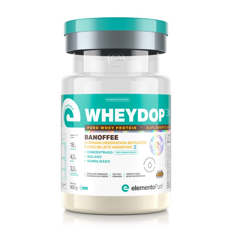 WHEYDOP 3W BANOFFEE 900G - ELEMENTO PURO