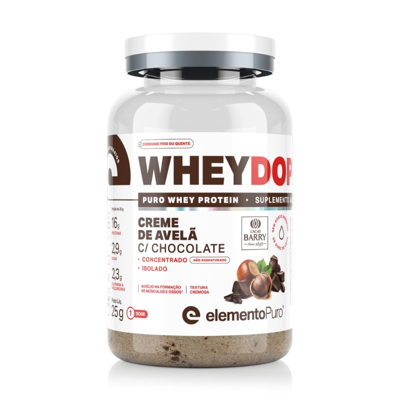 WHEYDOP X CREME DE AVELÃ 900G - ELEMENTO PURO