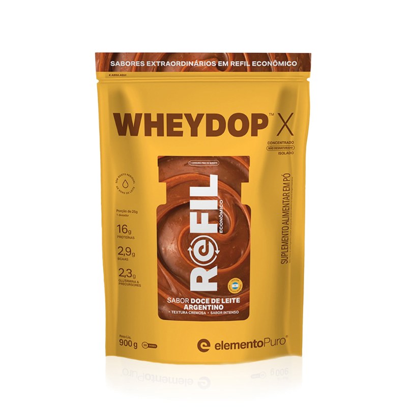 WHEYDOP X DOCE DE LEITE ARGENTINO 900G - ELEMENTO PURO